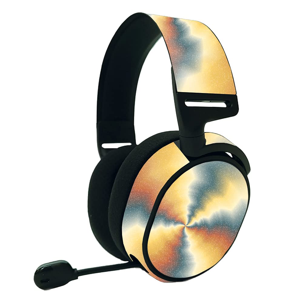MightySkins Glossy Glitter Skin for SteelSeries Arctis 9 Headset - Eye of The Storm Design | Protective & Durable High-Gloss Finish | Easy to Apply & Remove | Made in USA | Perfect for Gaming, Streaming & Customizing Your Headset