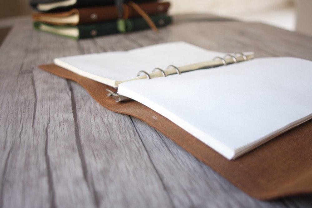 Vintage Dark Brown Leather Refillable Journal Binder - Handmade Notebook Organizer for Writing, Sketching & Travel - Perfect Gift for Writers & Artists