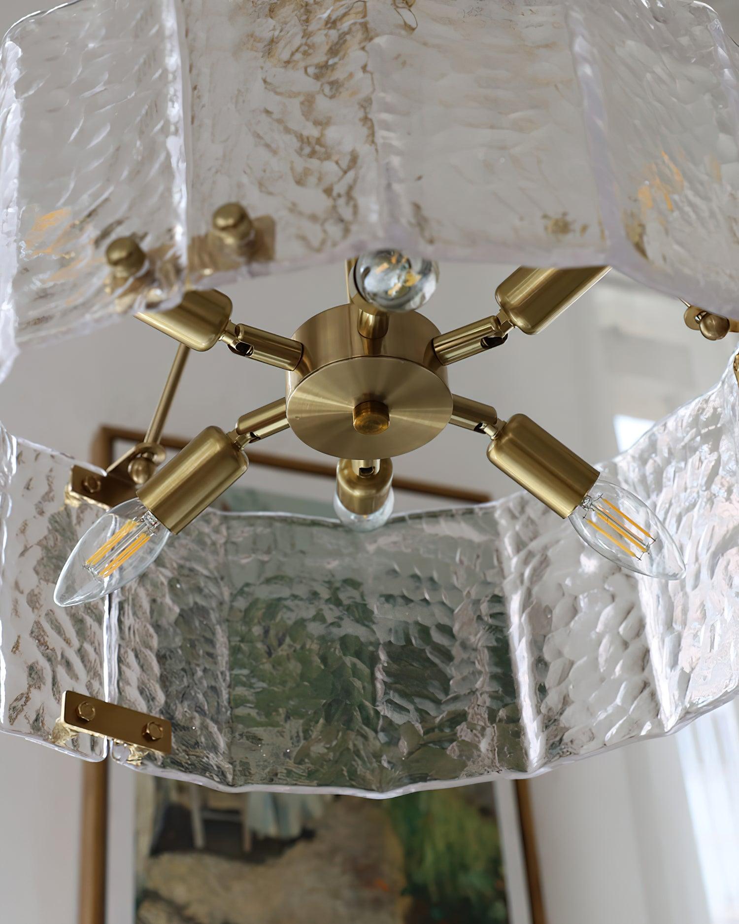 Calvert Chandelier - Elegant Crystal Ceiling Light Fixture for Dining Room, Living Room & Bedroom | Modern Home Decor Lighting