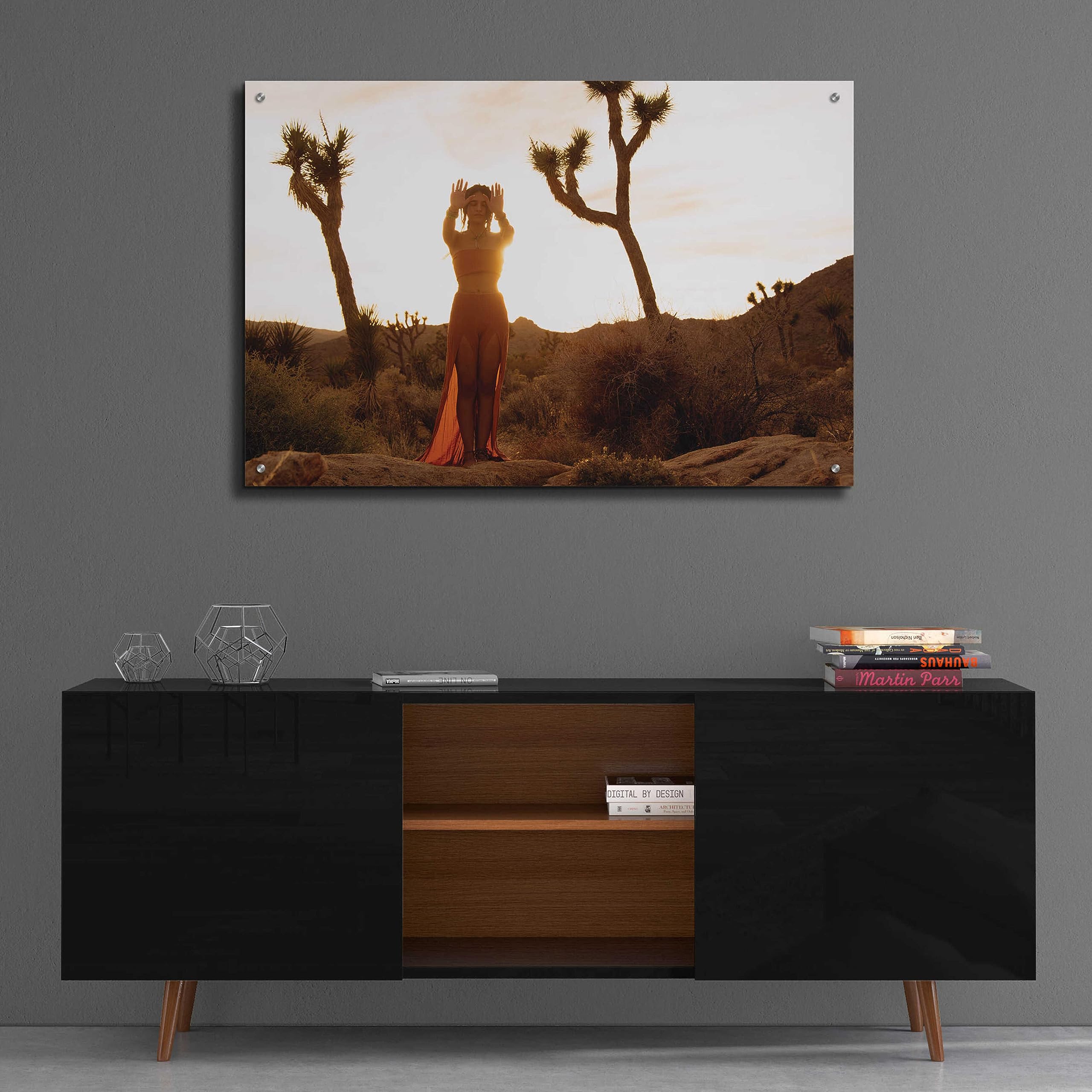 Epic Art 'Desert Priestess' by Elena Ray - 36x24 Inch Acrylic Glass Wall Painting - Modern Home & Office Decor - Perfect for Living Room, Bedroom, or Gallery Display
