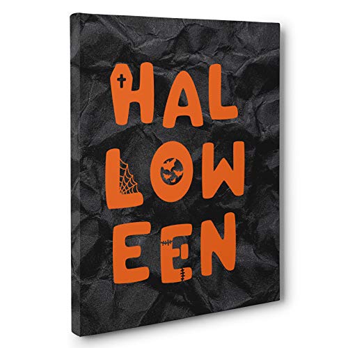 Spooky Halloween Canvas Wall Art Decor - Gothic Horror Painting for Home, Office & Party Decoration | Perfect for Halloween Party, Haunted House & Seasonal Home Decor