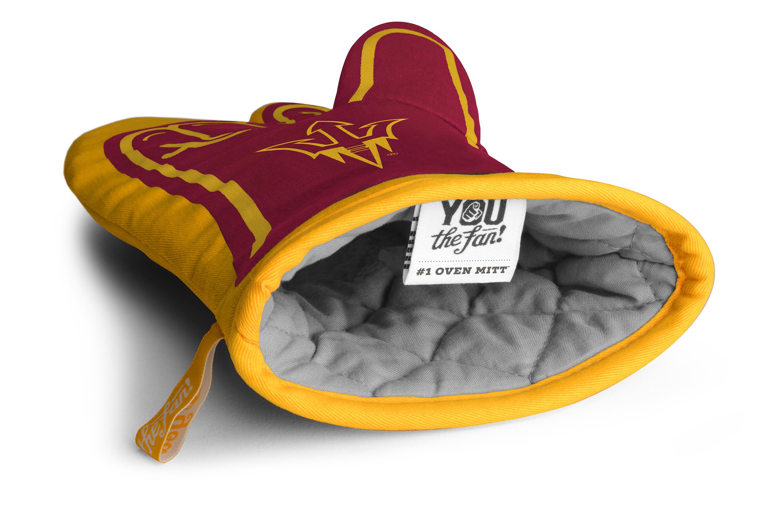 YouTheFan NCAA #1 Heat Resistant Oven Mitt - Best Kitchen Glove for Baking, Grilling & Cooking - Perfect for College Sports Fans & Home Chefs
