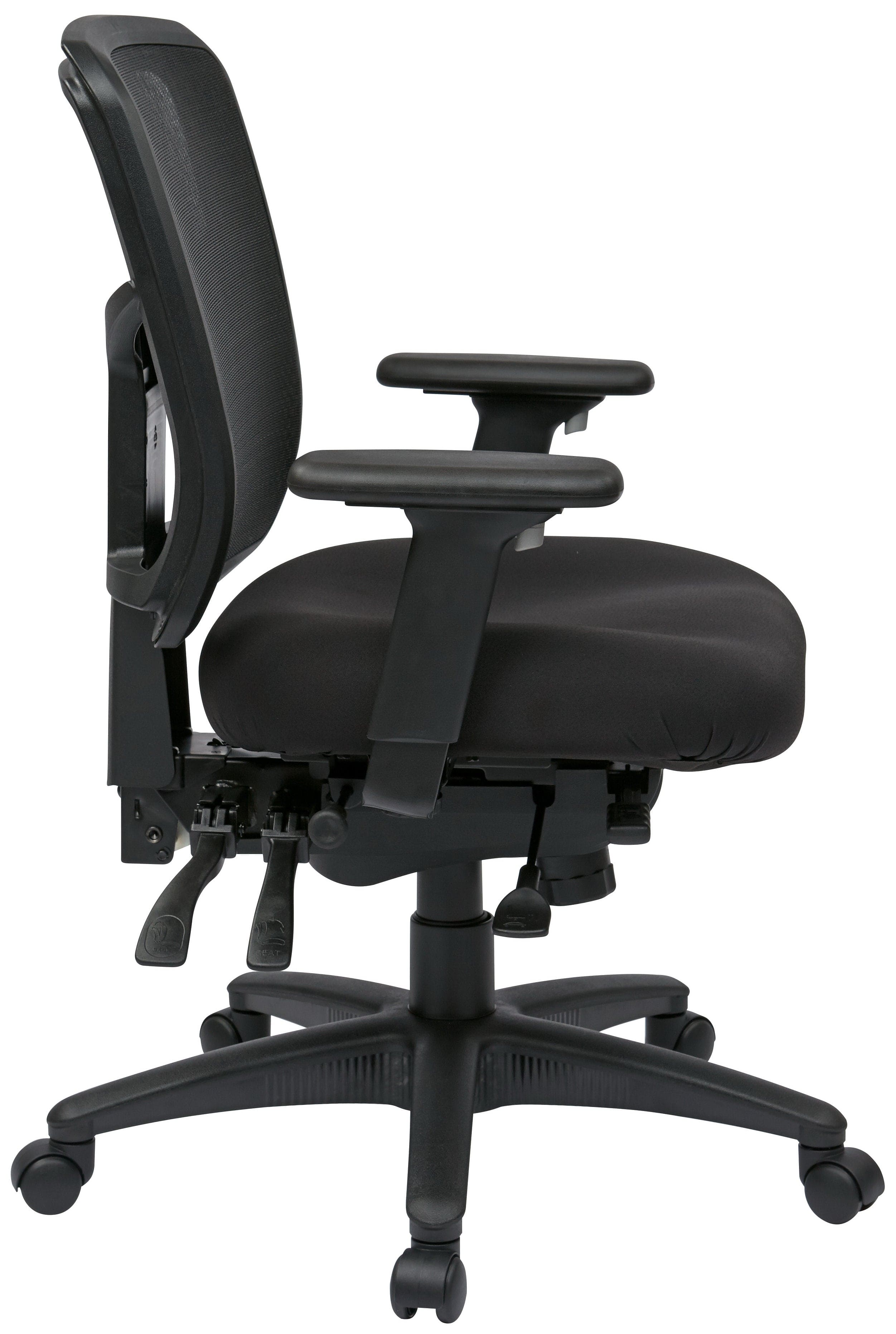 Pro Line II Ergonomic Office Chair with Mesh Back - Adjustable Height, Lumbar Support & Swivel Base for Home & Office Workspaces