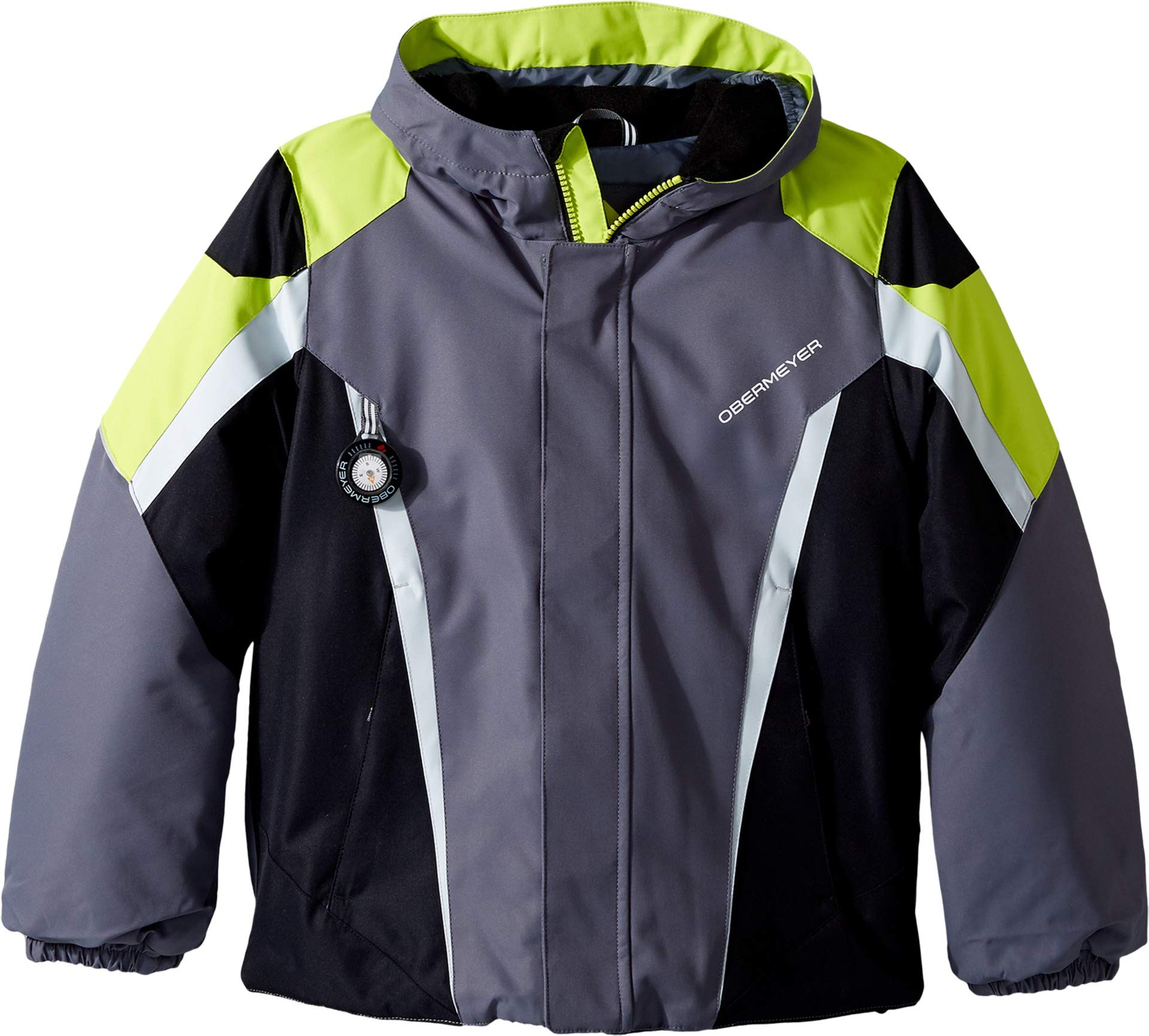 Obermeyer Kids Baby Boy's Raptor Jacket - Waterproof Winter Coat for Toddler/Little Kids/Big Kids (Graphite, Size 4T) - Perfect for Snow Play, School & Outdoor Adventures