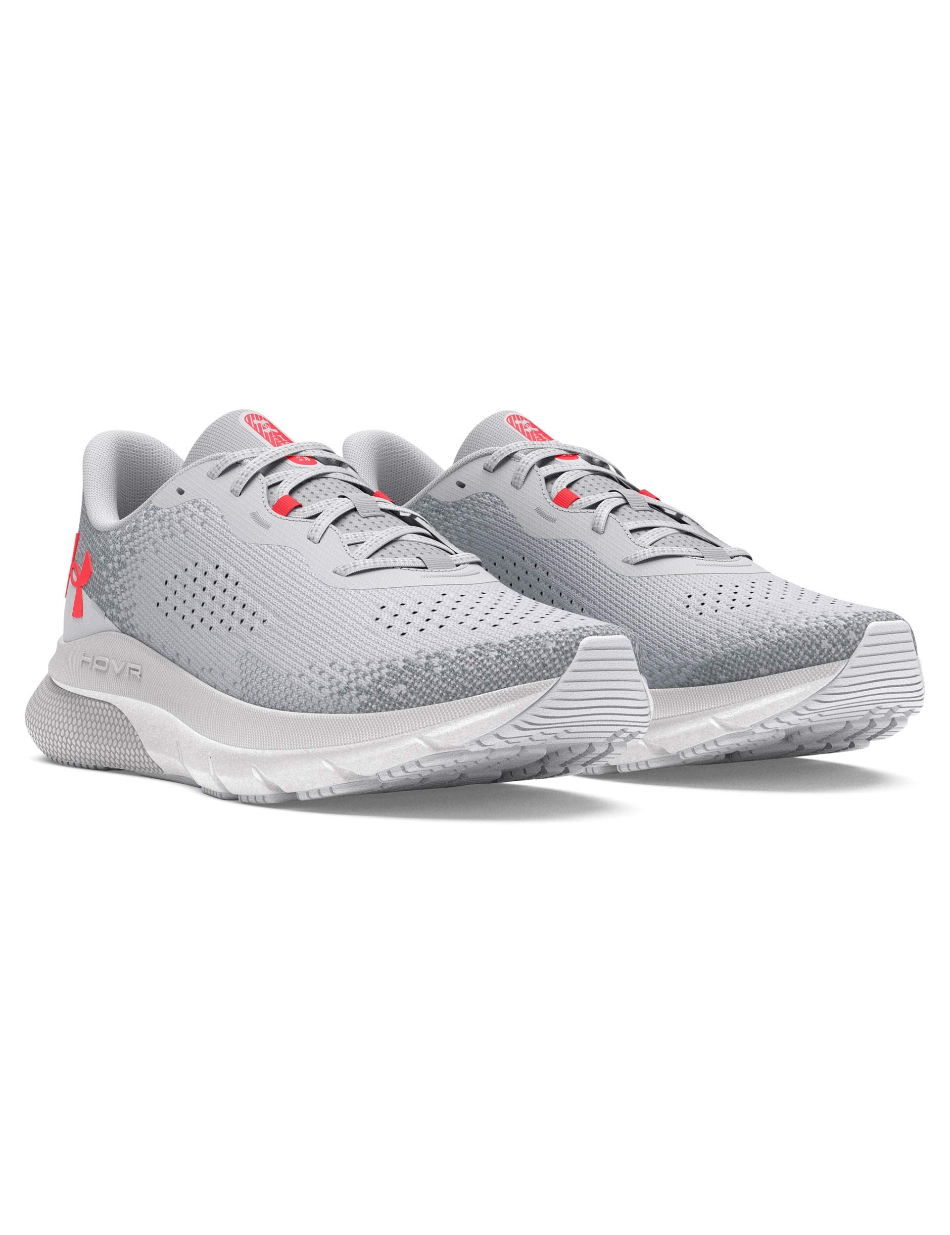 UA HOVR Turbulence 2 Running Shoes for Men - Lightweight Cushioned Training Sneakers in Halo Grey/Mod Grey | Perfect for Jogging, Gym Workouts & Daily Wear