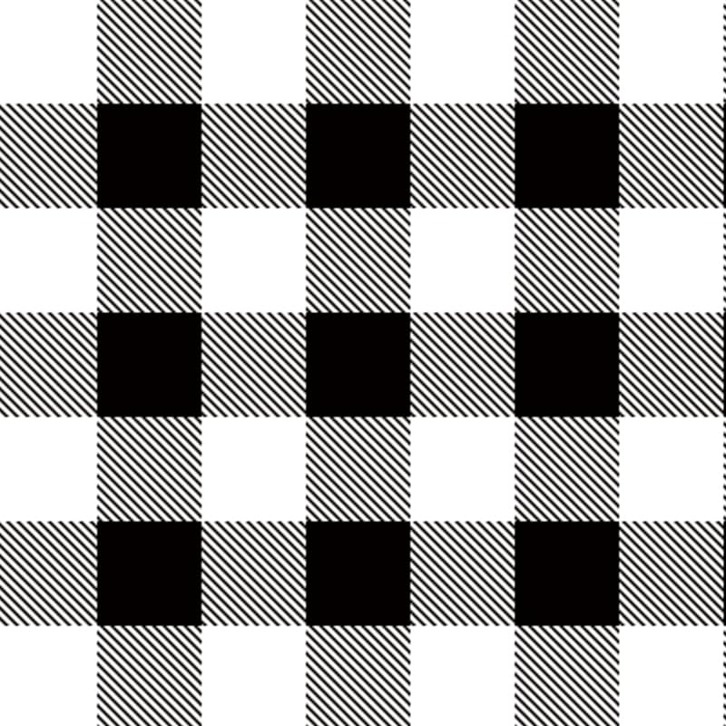 Black White Tartan