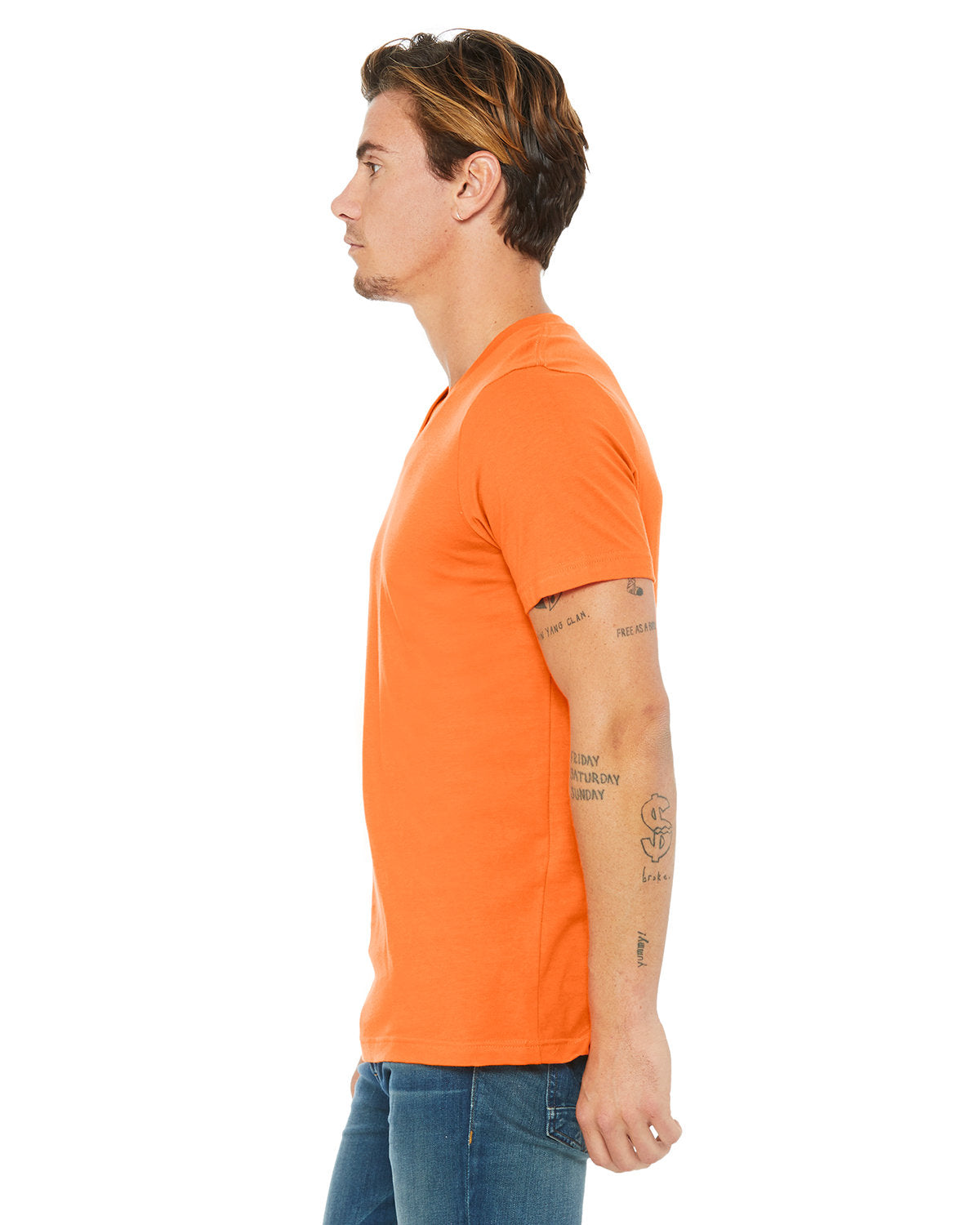 Bella + Canvas 3005 Unisex Jersey Short Sleeve V-Neck T-Shirt - Soft Cotton Tee for Men & Women - Perfect for Casual Wear, Gym, and Everyday Outfits