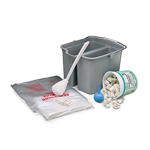 Allegro Industries 4001-R Respirator Cleaning Kit with Dry Soap - Reusable Mask Maintenance Supplies for N95, KN95 & Surgical Masks - Ideal for Healthcare Workers, Construction & Industrial Use