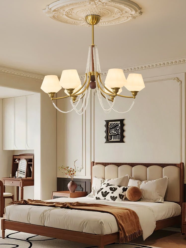 Elegant Evora Crystal Chandelier - Modern Ceiling Light Fixture for Dining Room, Living Room & Bedroom | Perfect for Home Decor & Wedding Venues