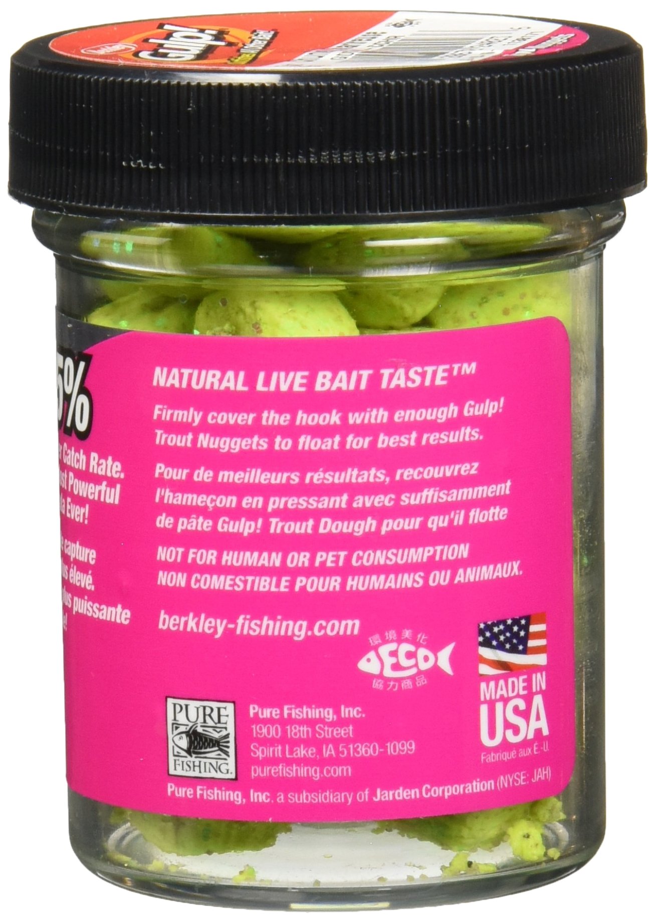 Berkley Gulp! Trout Nuggets Dough Bait - Scented & Flavored Soft Fishing Lure for Freshwater Trout Fishing | High Visibility Attractant | Perfect for River, Lake and Stream Fishing