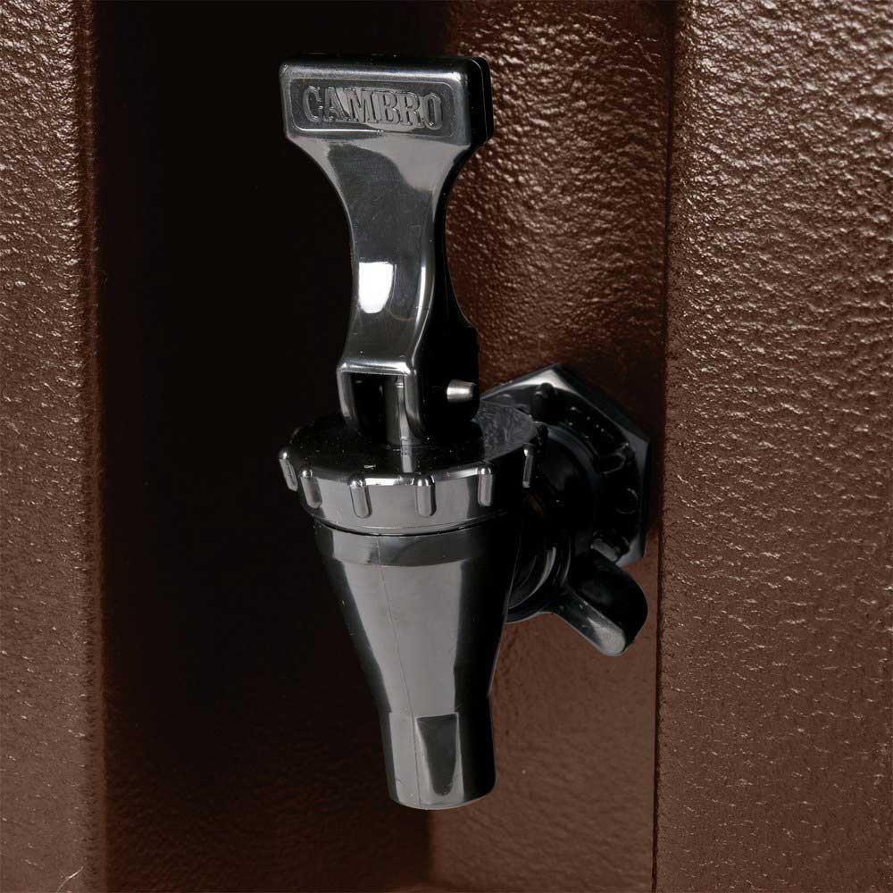 Cambro 500LCD131 Camtainer 4.75 Gallon Beverage Dispenser - Dark Brown - Ideal for Coffee, Tea, Lemonade at Cafes, Restaurants & Catering Events
