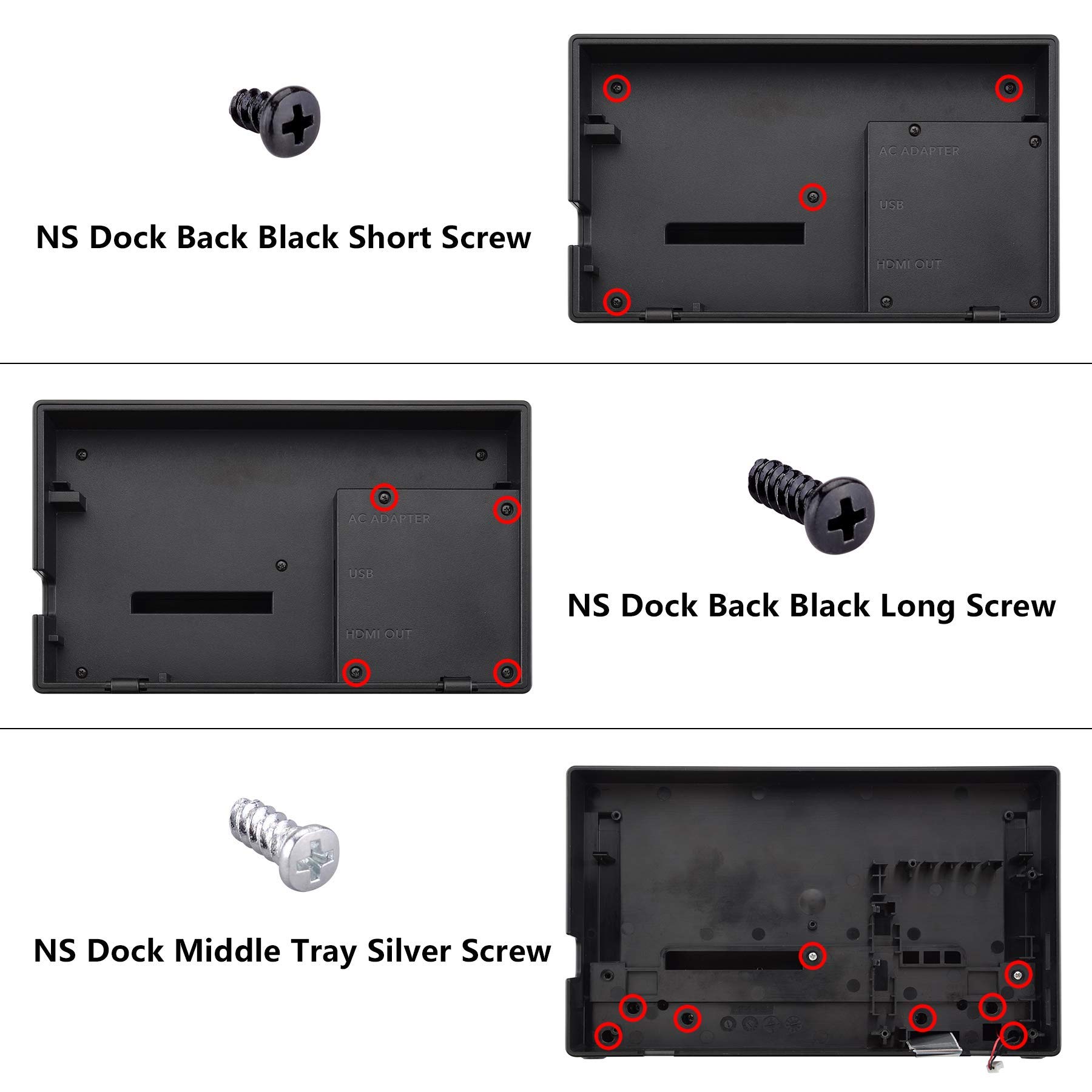 eXtremeRate Soft Touch Black Joycon Housing Shell with D-Pad & Full Button Set for Nintendo Switch - Replacement Faceplate for Switch Dock (Dock Not Included) - Perfect for DIY Repairs & Custom Gaming Setup