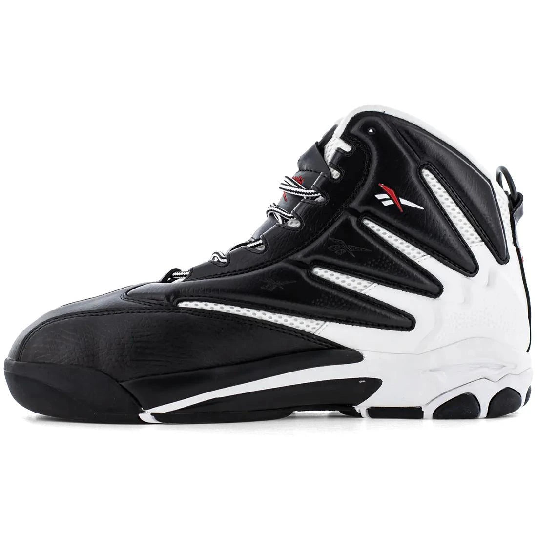 Blast Composite Toe Work Boots for Men - Black & White Safety Shoes - Lightweight & Comfortable for Construction, Warehouse & Outdoor Work