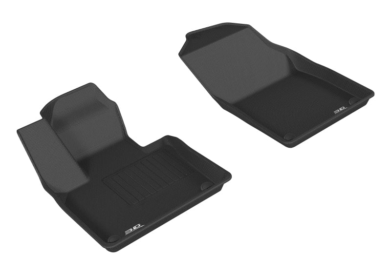 3D MAXpider Custom Fit Floor Mats for Volvo XC90 (2015-2019) - 1st Row Kagu Series All-Weather Protection - Perfect for Winter, Rainy Days & Family Road Trips