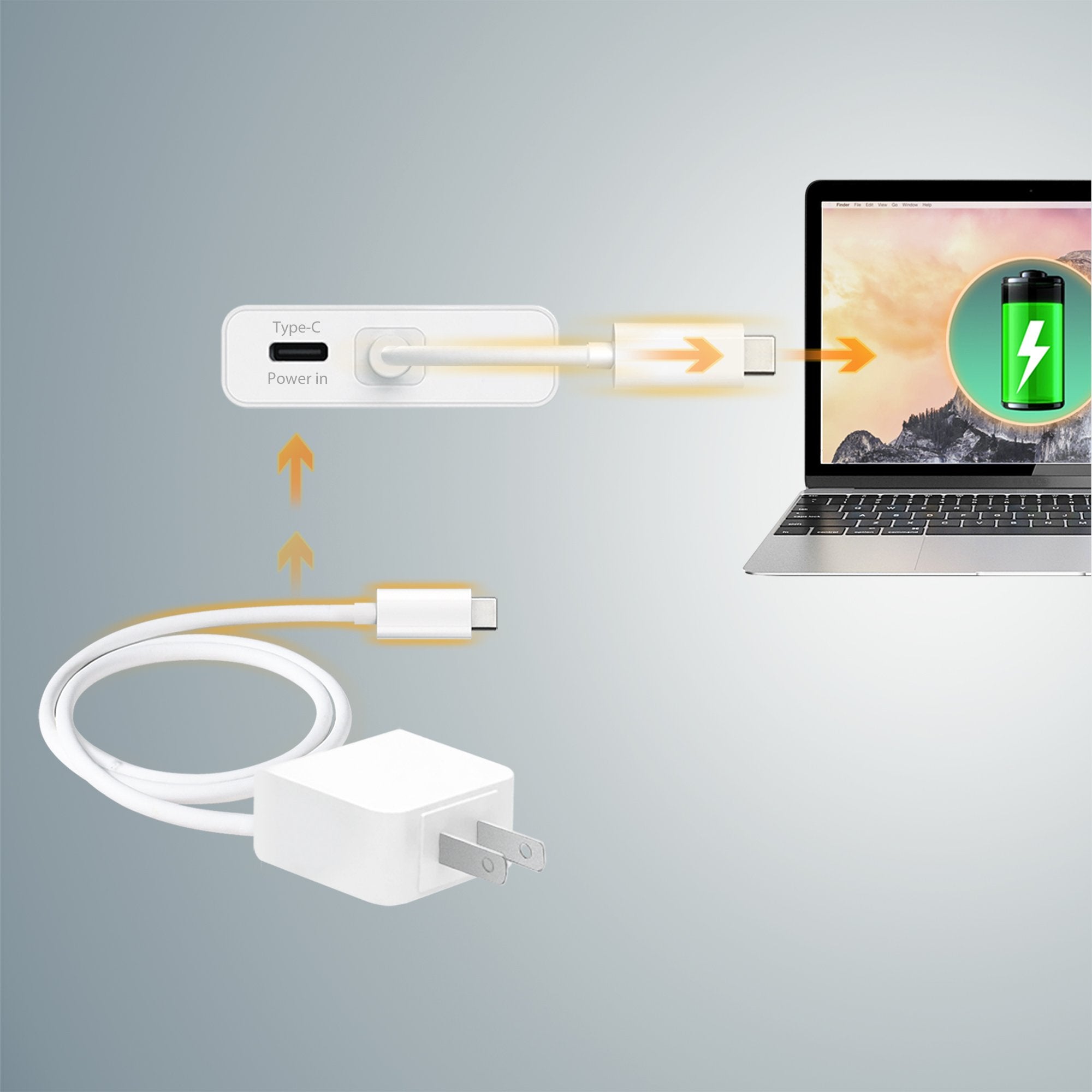 4-Port USB C Hub with 100W Power Delivery - High-Speed Data Transfer & Charging for MacBook, iPad, Surface Pro - Perfect for Home Office & Travel Accessories