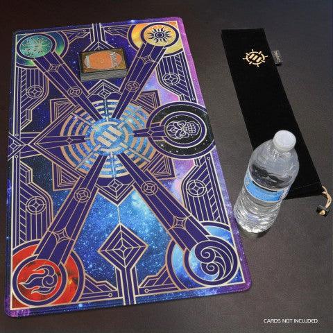 Premium Stitched Edge TCG Playmat with Star Design - Perfect for Magic: The Gathering, Pokémon, and Yu-Gi-Oh! Card Games