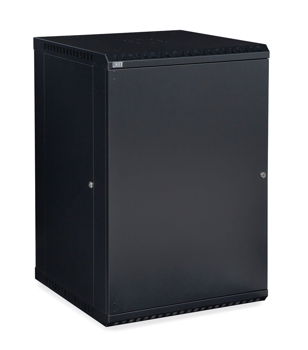 18U Wall Mount Server Cabinet - Solid Door for Network & IT Equipment