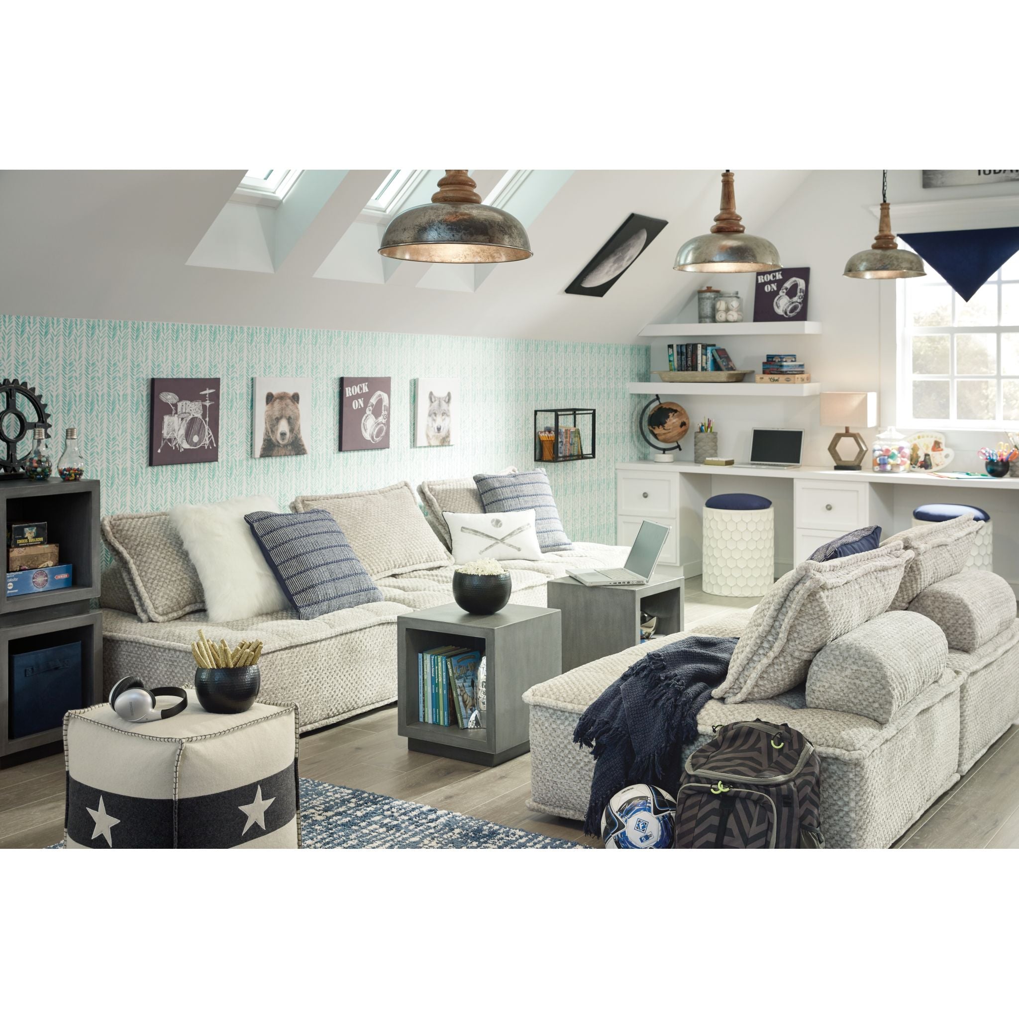 Stylish Bales Modular Accent Chair - Modern Living Room Furniture for Home Office & Lounge - Perfect for Small Spaces & Apartment Decor