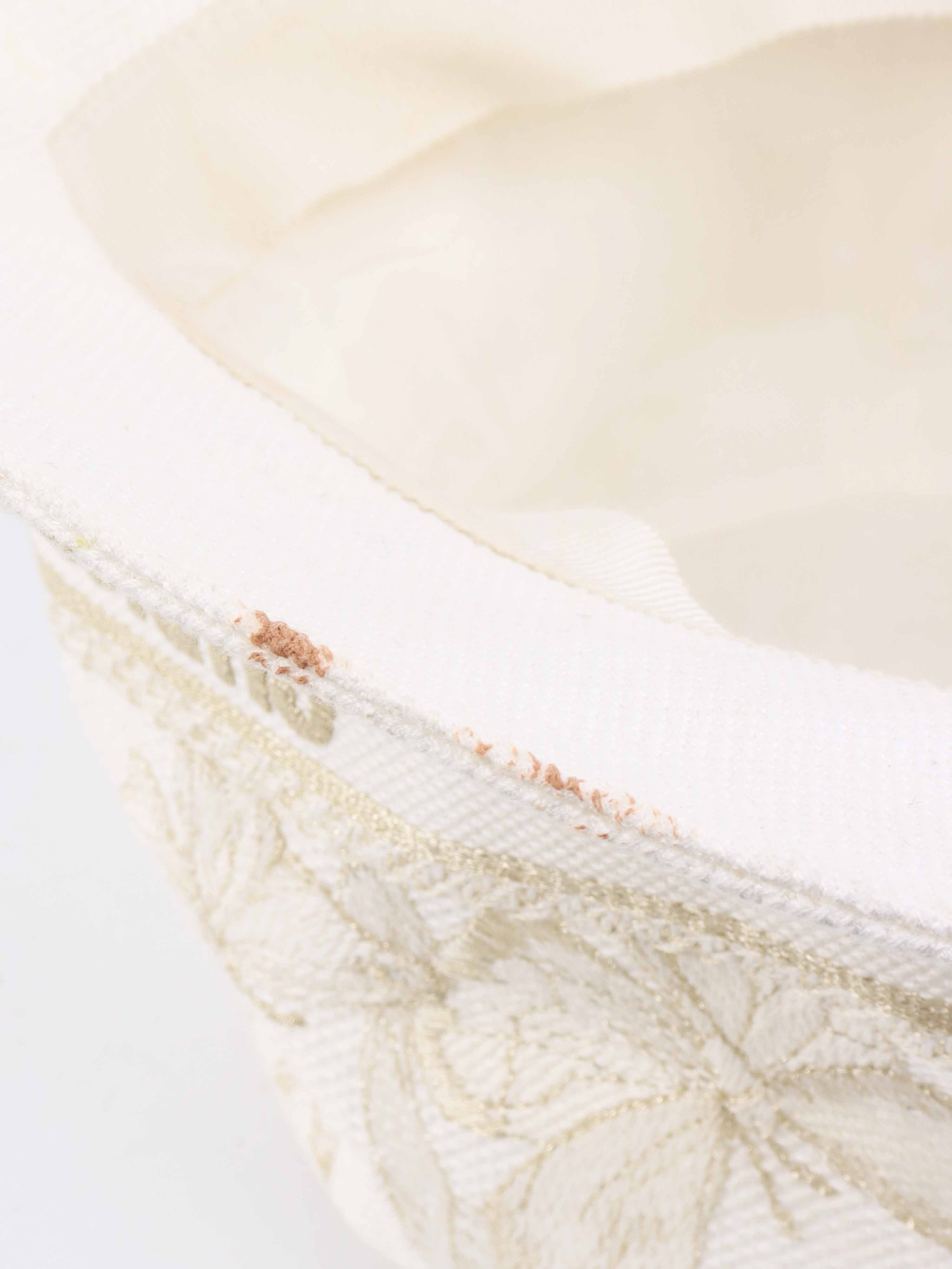 Dior Gold & White Bucket Hat for Women - Fashion Luxury Sun Hat for Summer Beach, Travel & Outdoor Activities