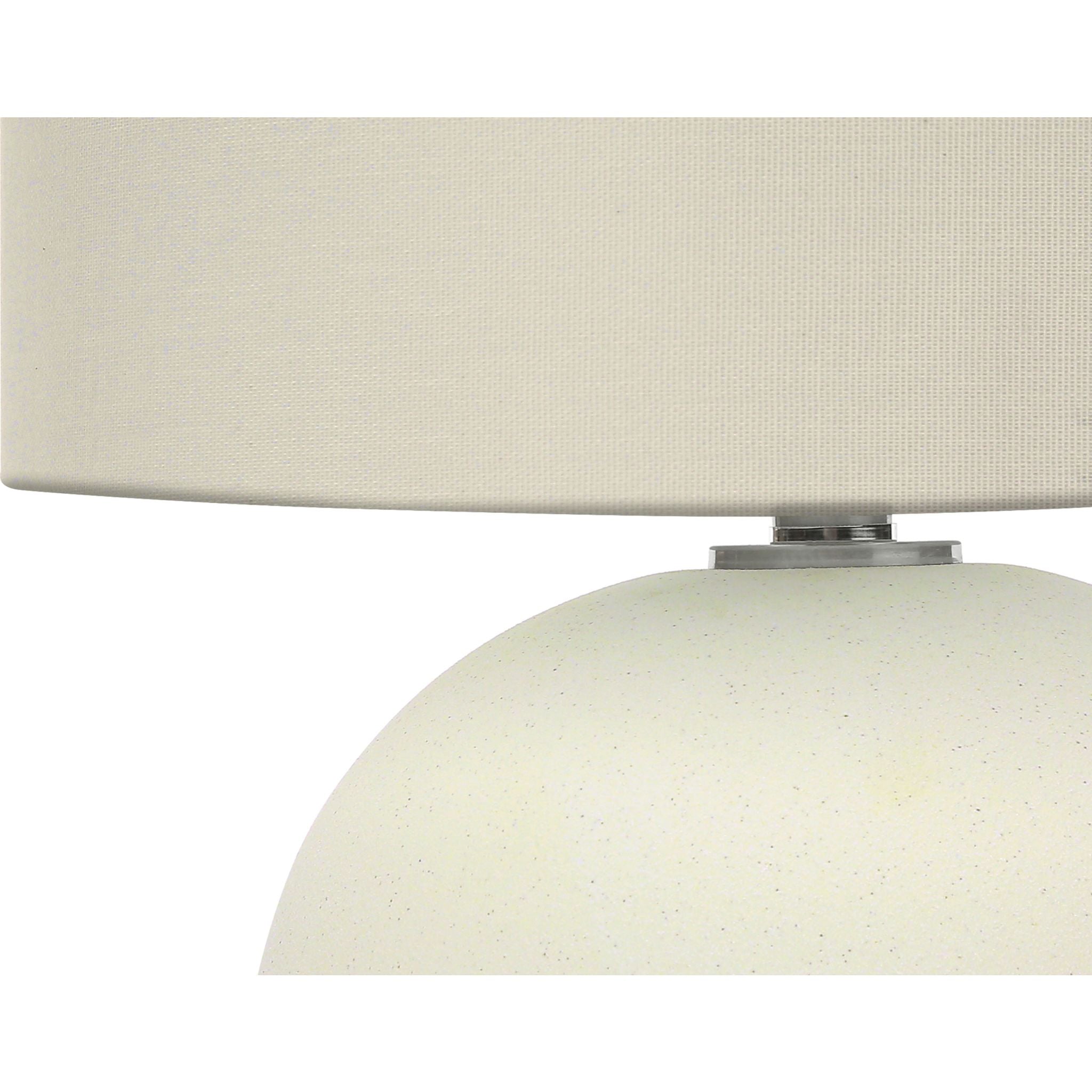 Alazne 18.25 Inch Modern Table Lamp - Bedside Nightstand Lighting for Bedroom, Living Room & Office - Warm White LED Bulb Included