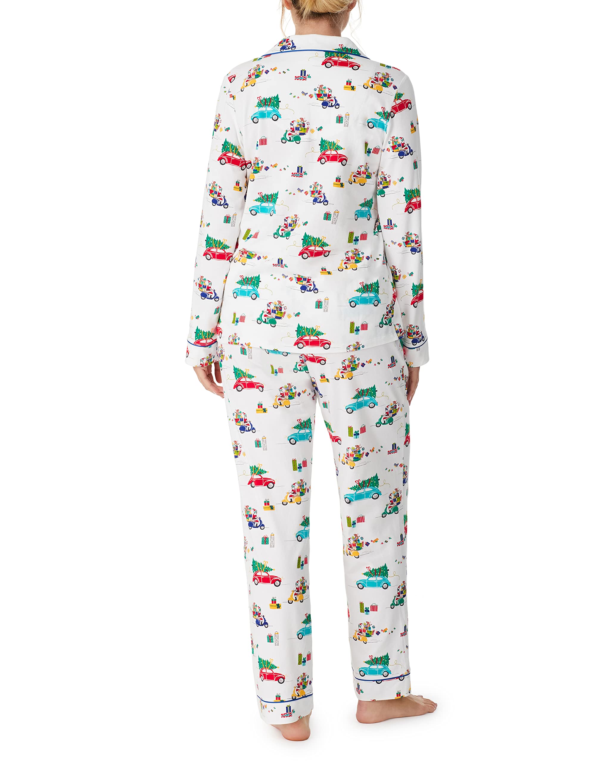 Organic Cotton Long Sleeve Classic PJ Set for Women - BedHead PJs Holiday Collection - US Size 16 (XL) - Soft & Comfortable Sleepwear for Christmas, Winter Nights & Cozy Loungewear