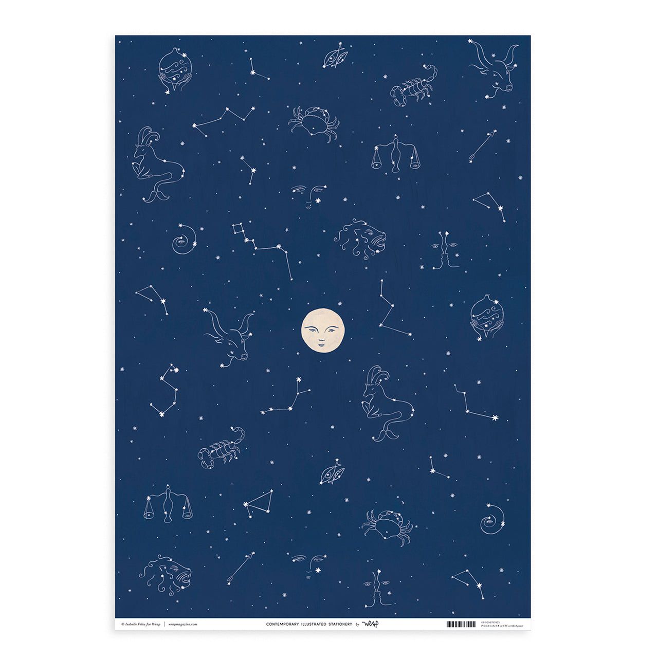 Starry Night Wrapping Paper - Premium Gift Wrapping Paper for Birthdays, Christmas & Special Occasions - Van Gogh Inspired Galaxy Design for DIY Crafts & Present Decoration
