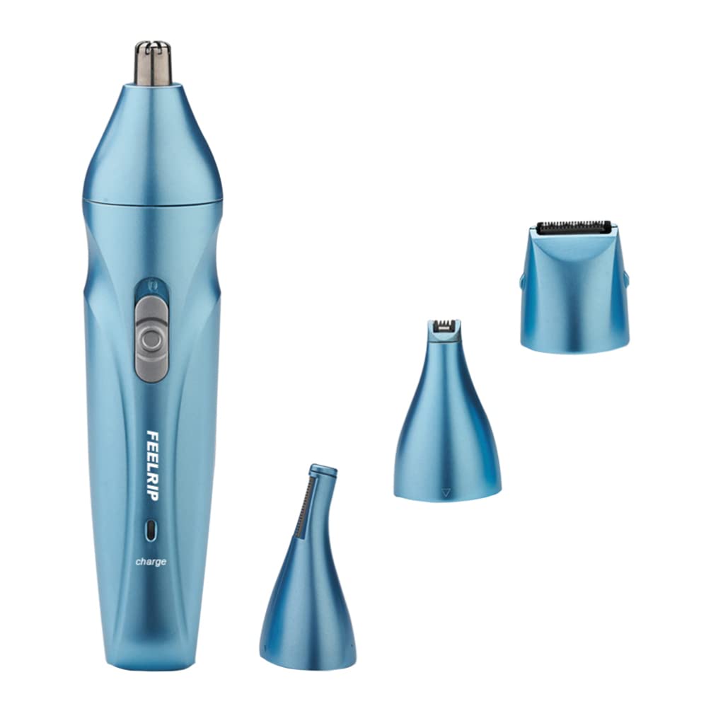Electric Eyebrow & Nose Hair Trimmer Set - Rechargeable Personal Grooming Kit for Eyebrows, Nose & Facial Hair Removal - Perfect for Home, Travel & Salon Use