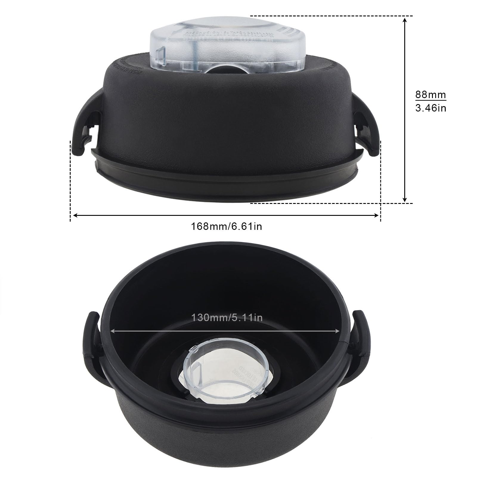 Vitamix 5200 5000 Blender Replacement Parts - 64oz High Profile Container with 2-Part Lid and Plug | Durable Blender Accessories for Smoothies, Soups & Nut Butters | Compatible with Vitamix Blenders