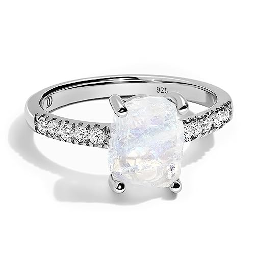 Silver Moonstone Ring - Ritzy