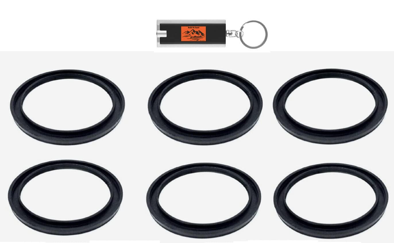 6 Pack Hunter 189900 PGP Spring Seat Ring Replacement Kit for Hunter PGP Rotor Sprinklers - Compatible with PGP, PGP Ultra & More - Includes Free LED Keychain Light - Perfect for Lawn Irrigation System Maintenance & Sprinkler Repair