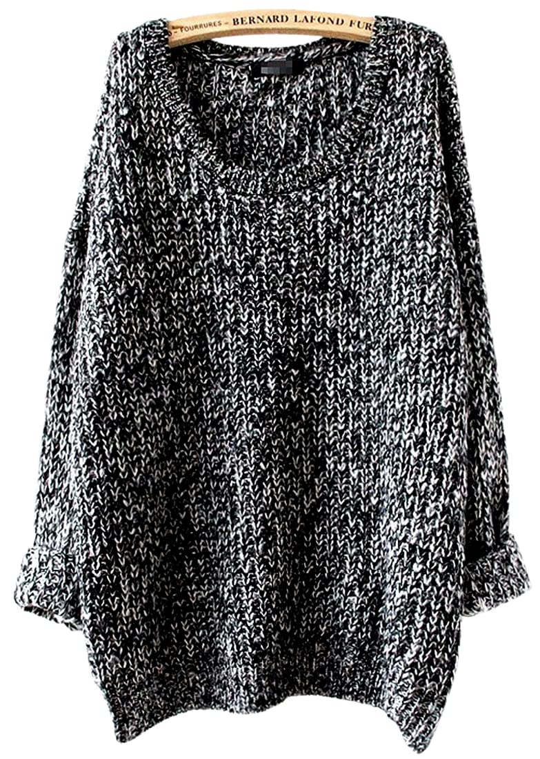 ARJOSA Women's Oversized Knit Sweater - Fall Crew Neck Pullover Long Sleeve Tunic Top for Casual Wear, Office & Date Nights