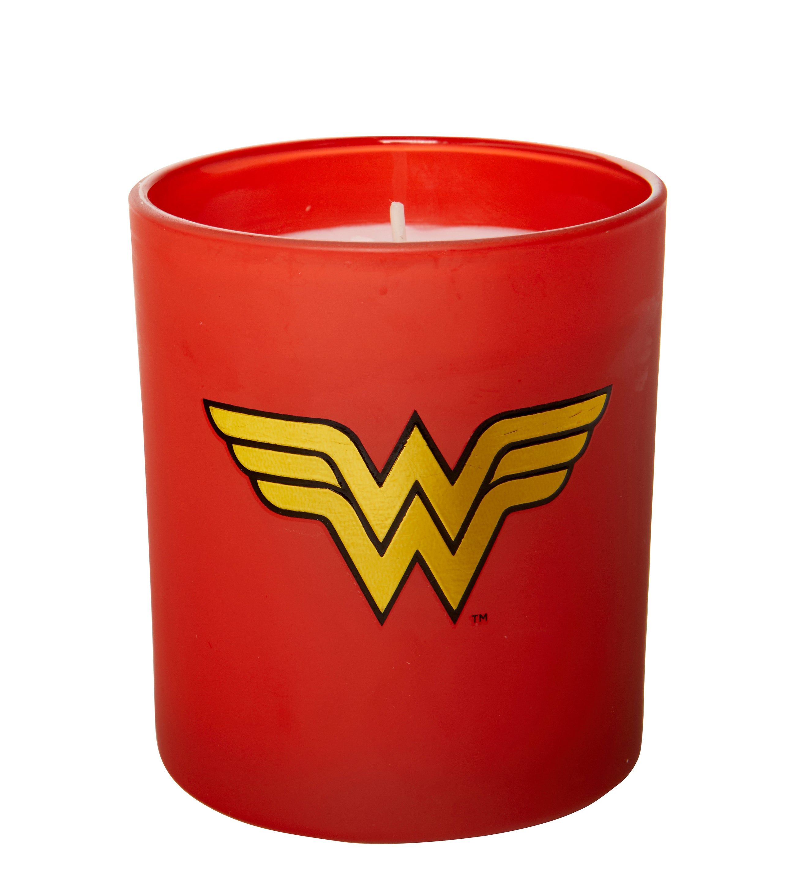 DC Comics Wonder Woman Glass Candle - Superhero Home Decor, Gift for Fans - Perfect for Birthday Parties, Comic Book Collections & Superhero Themed Rooms