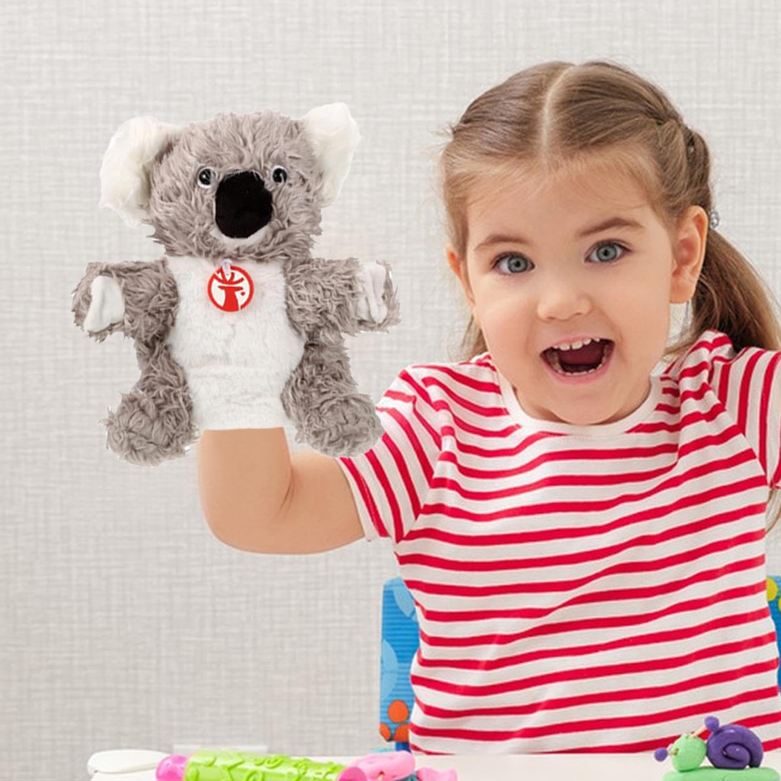**Koala Hand Puppets - Soft Plush Animal Puppets with Comfortable Grip, Fun Interactive Toys for Kids, Family & Friends - Perfect for Storytelling, Easter Gifts & Birthday Parties**