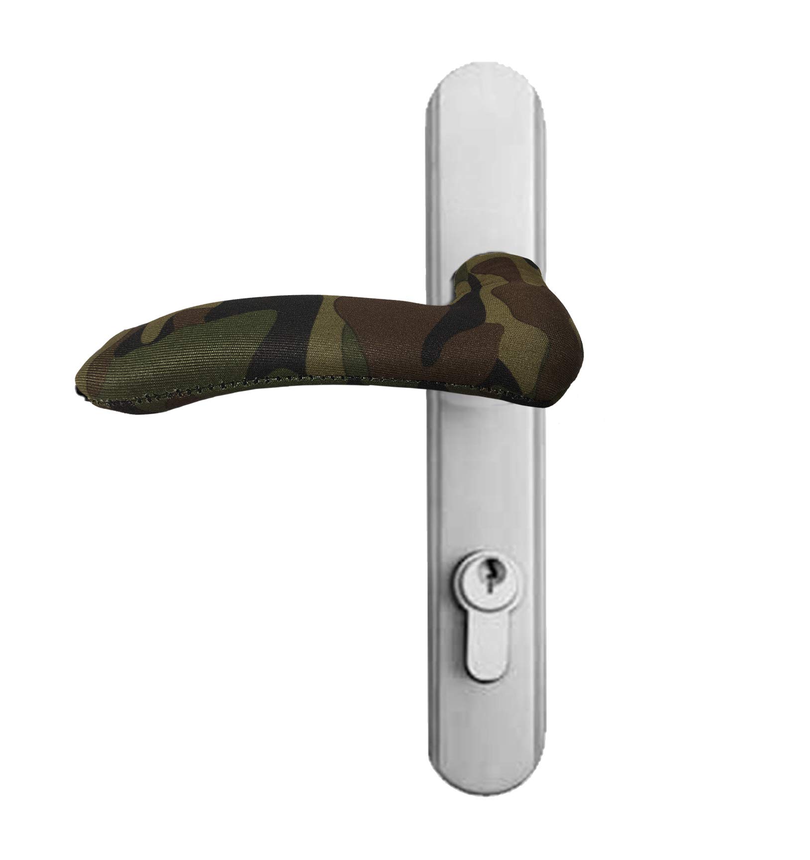 Hot Door Handle Covers 10 Pack - Anti-Scald Door Knob Protectors for Hot & Cold Doors - Camouflage Design - Perfect for Kitchens, Bathrooms & Outdoor Use