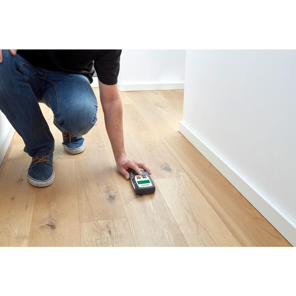 MoistureMaster Compact Plus Digital Moisture Meter for Wood, Concrete & Building Materials - 1604361 082.334A | Professional Moisture Detector for Home Inspection, Flooring Installation & Construction Projects