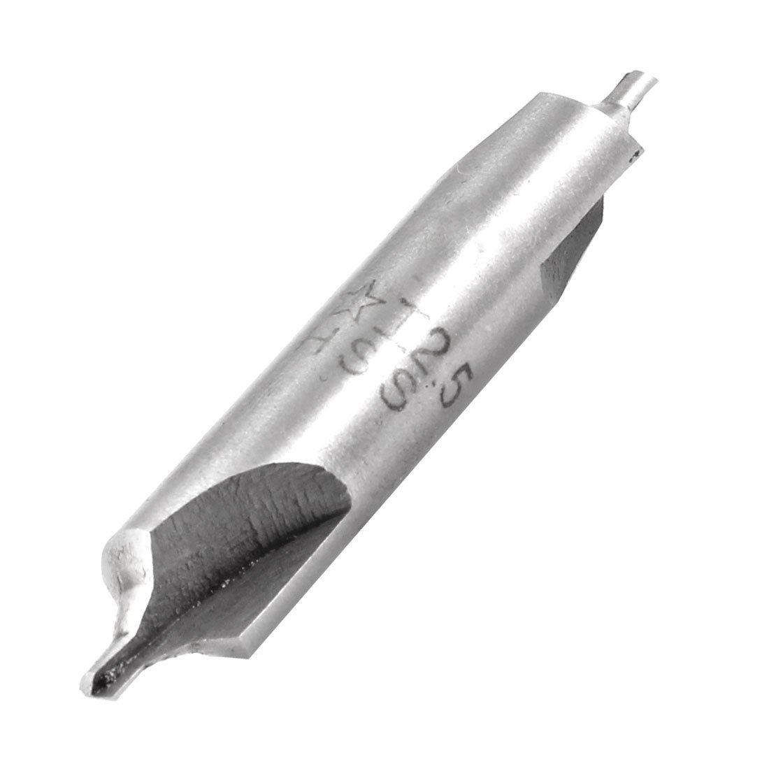 2.5mm x 10mm x 53mm HSS Double Ended B Type Center Drill Bits - High Speed Steel Drill Inserts for Metalworking, Woodworking & DIY Projects (Gray) - Perfect for Lathe Work, Milling & Precision Drilling