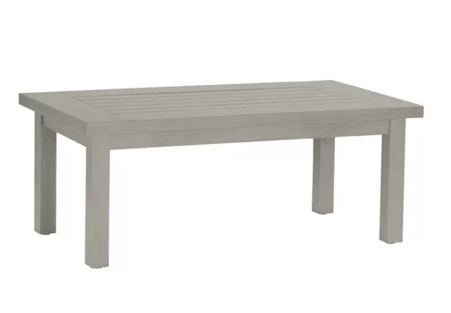Modern Westerly Aluminum Coffee Table in Oyster Finish - Perfect for Living Room, Lounge & Outdoor Patio Furniture