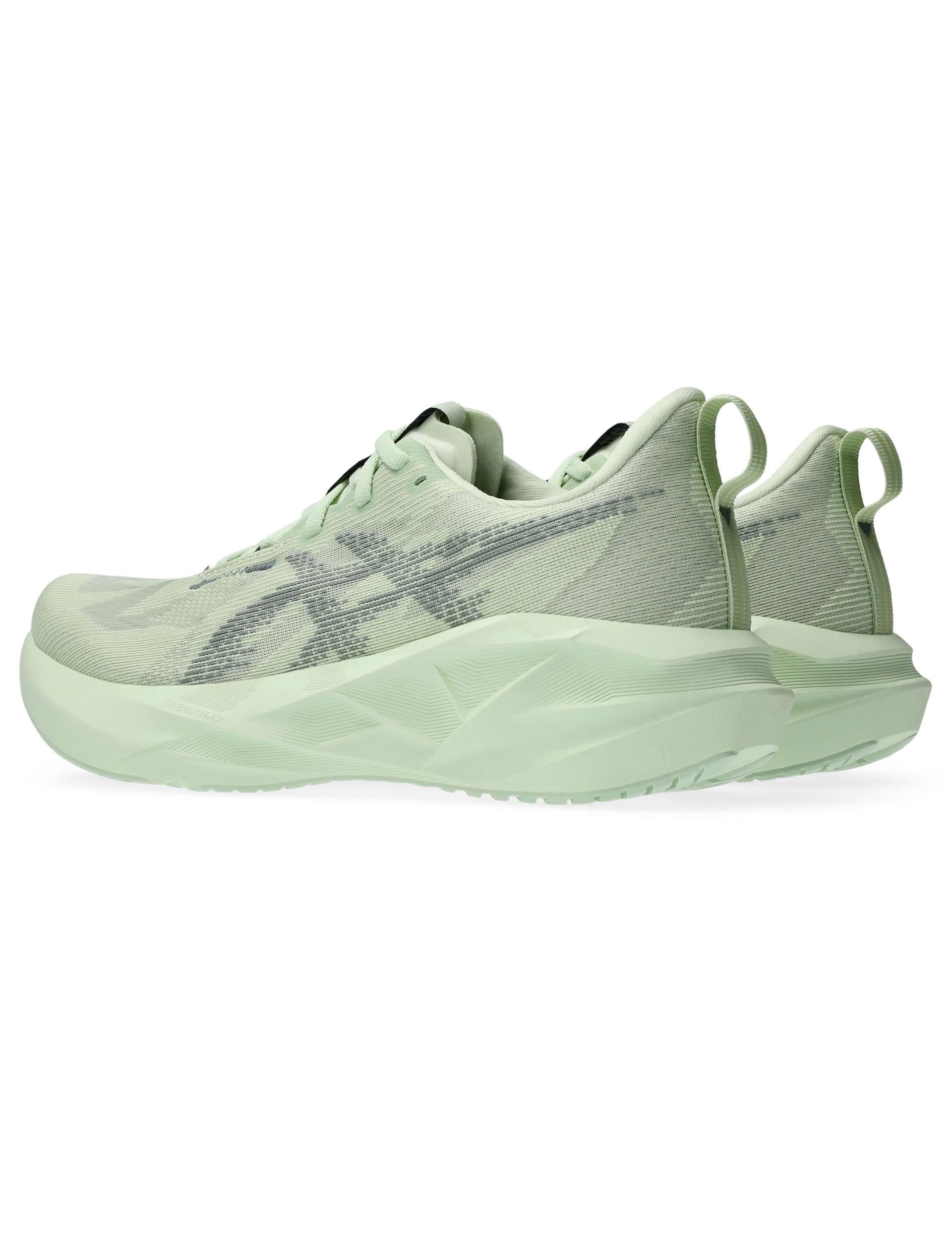 ASICS Novablast 5 Running Shoes for Men - Whisper Green/Monument Blue | Lightweight Cushioned Sneakers for Jogging, Gym Workouts & Daily Walking