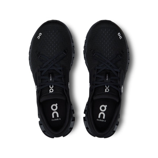 Women's Cloud X 4 Running Shoes - Black/Eclipse - Lightweight Comfortable Sneakers for Jogging, Gym Workouts & Daily Wear