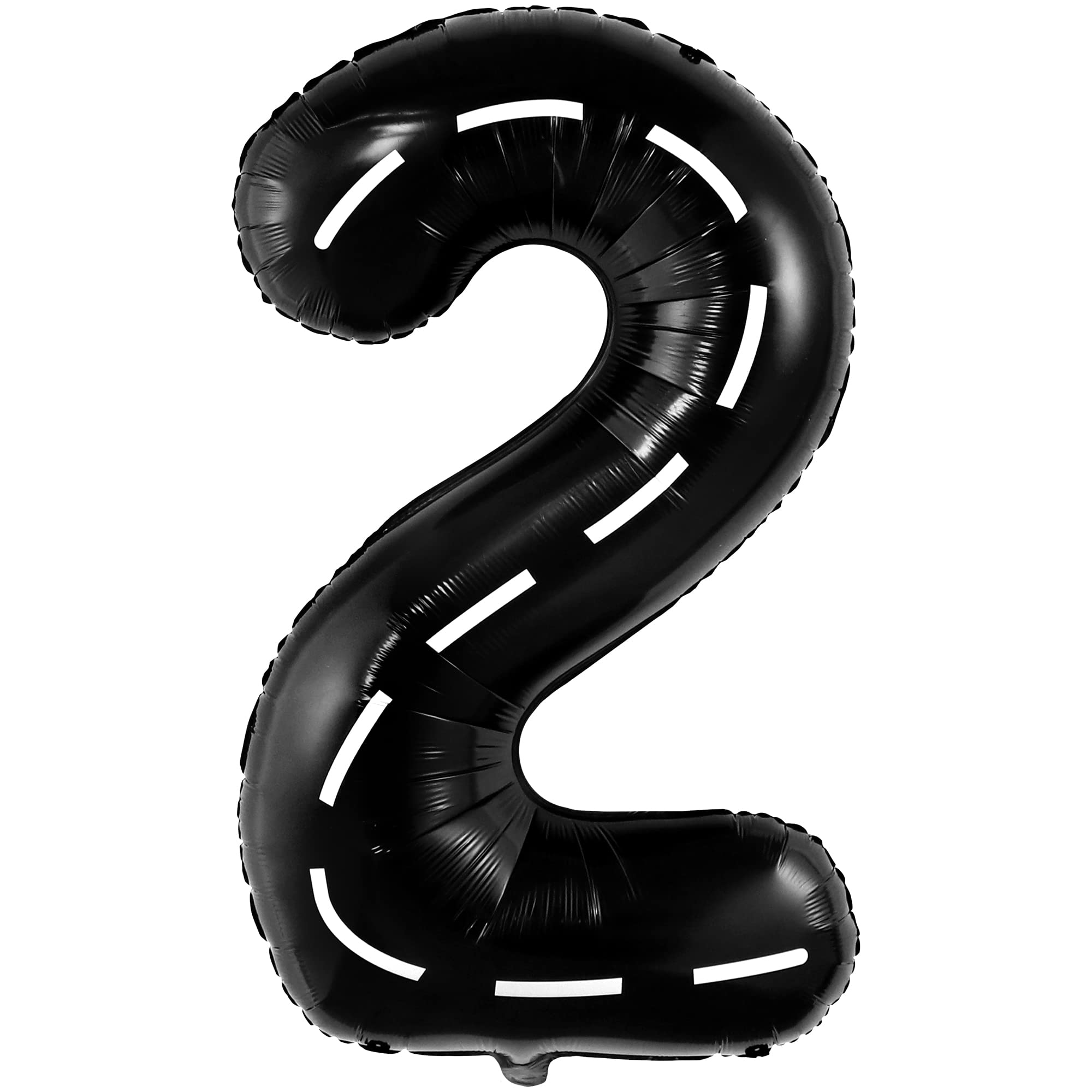 KatchOn Giant 40 Inch Two Fast Balloons - Number 2 Balloon for Two Fast Birthday Party Decorations | Perfect for Two Fast Themed Parties, Baby Showers & Curious Boy Birthday Celebrations