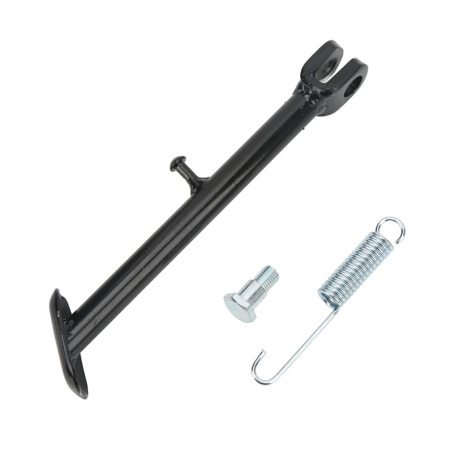 High-Quality Motorcycle Side Stand - 225mm Long Metal Alloy Kickstand with 38x52mm Plate for Honda Monkey Z50 Bike | Durable Replacement Part for Street & Off-Road Riding
