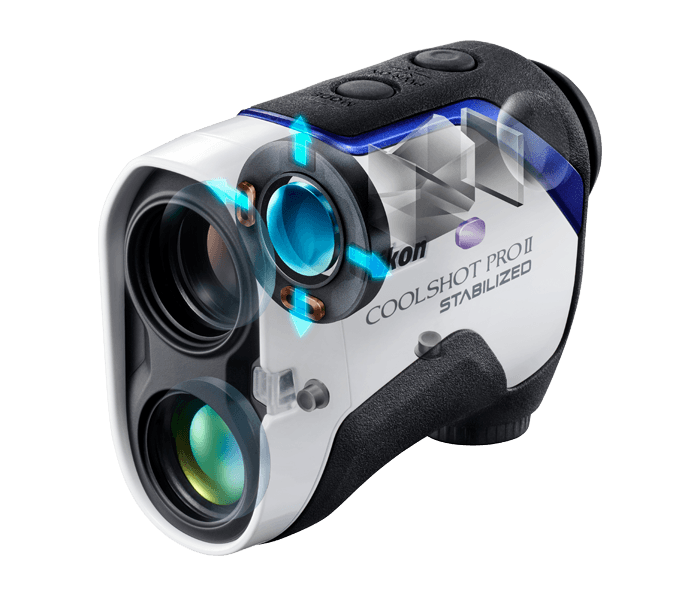 Nikon COOLSHOT PROII Stabilized Golf Rangefinder with Slope Measurement - Accurate Distance Finder for Golfers on the Course