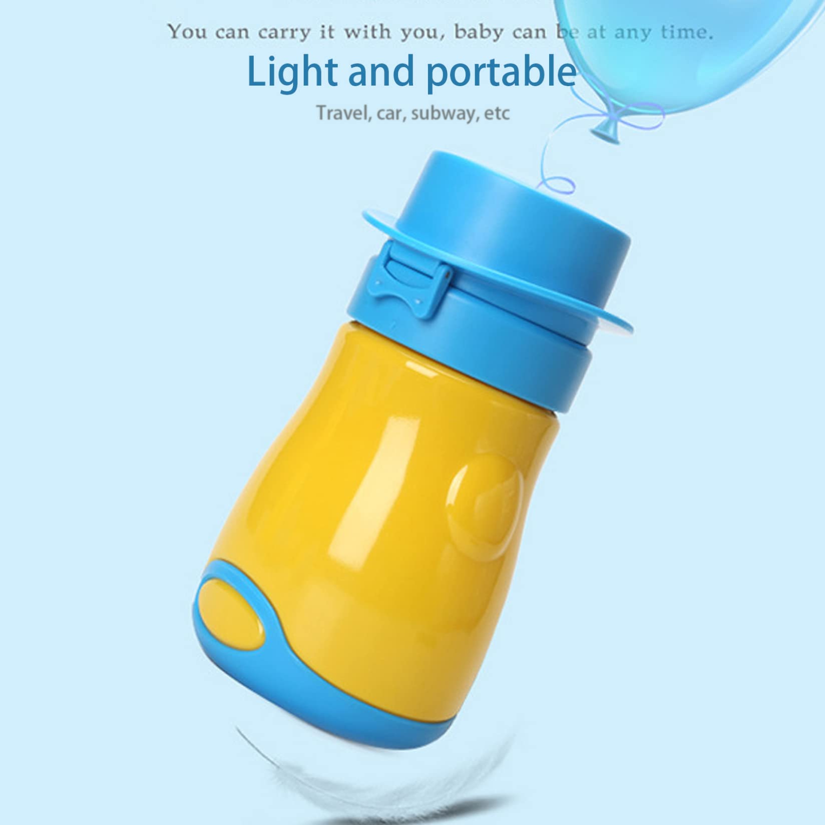 Portable Travel Potty for Toddlers - Kids Training Toilet & Urinal Cup for Boys & Girls - Emergency Camping Toilet for Outdoor, Travel & Home Use