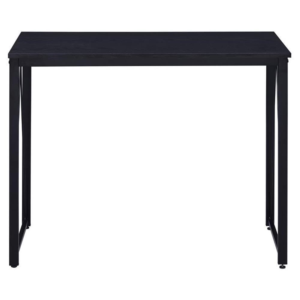 Acme Zaidin Black Wooden Rectangle Writing Desk with Metal Sled Base - Perfect for Home Office, Study Room & Small Spaces