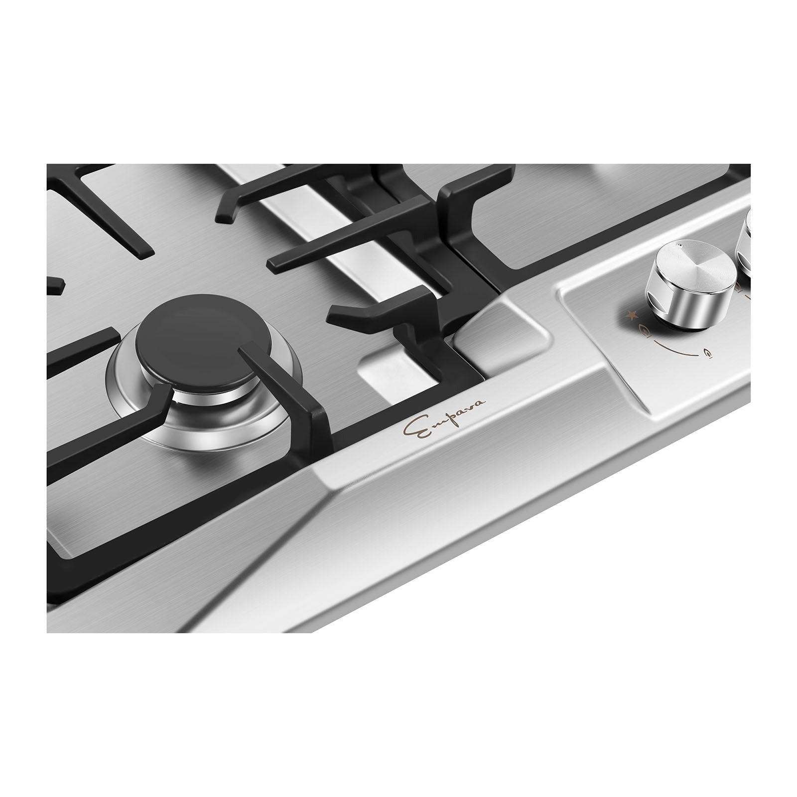 Empava 36-Inch 5-Burner Built-In Gas Cooktop - Stainless Steel, Sealed Burners (Model 36GC23) - Perfect for Modern Kitchens, Home Chefs & Entertaining
