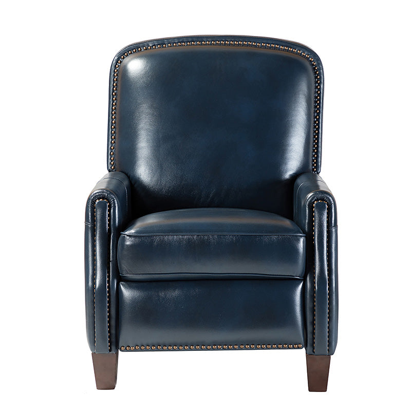 Claudia Genuine Leather Cigar Glider Recliner Chair - Premium Leather Rocking Recliner for Living Room, Nursery & Relaxation | Comfortable Gliding Motion for Nursing Mothers & Seniors