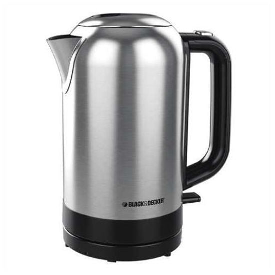 BLACK + DECKER KE2001SD 1.7L Cordless Electric Kettle - Fast Boiling, Auto Shut-Off, BPA Free - Factory Certified with Full Warranty - Perfect for Home, Office & Travel Use