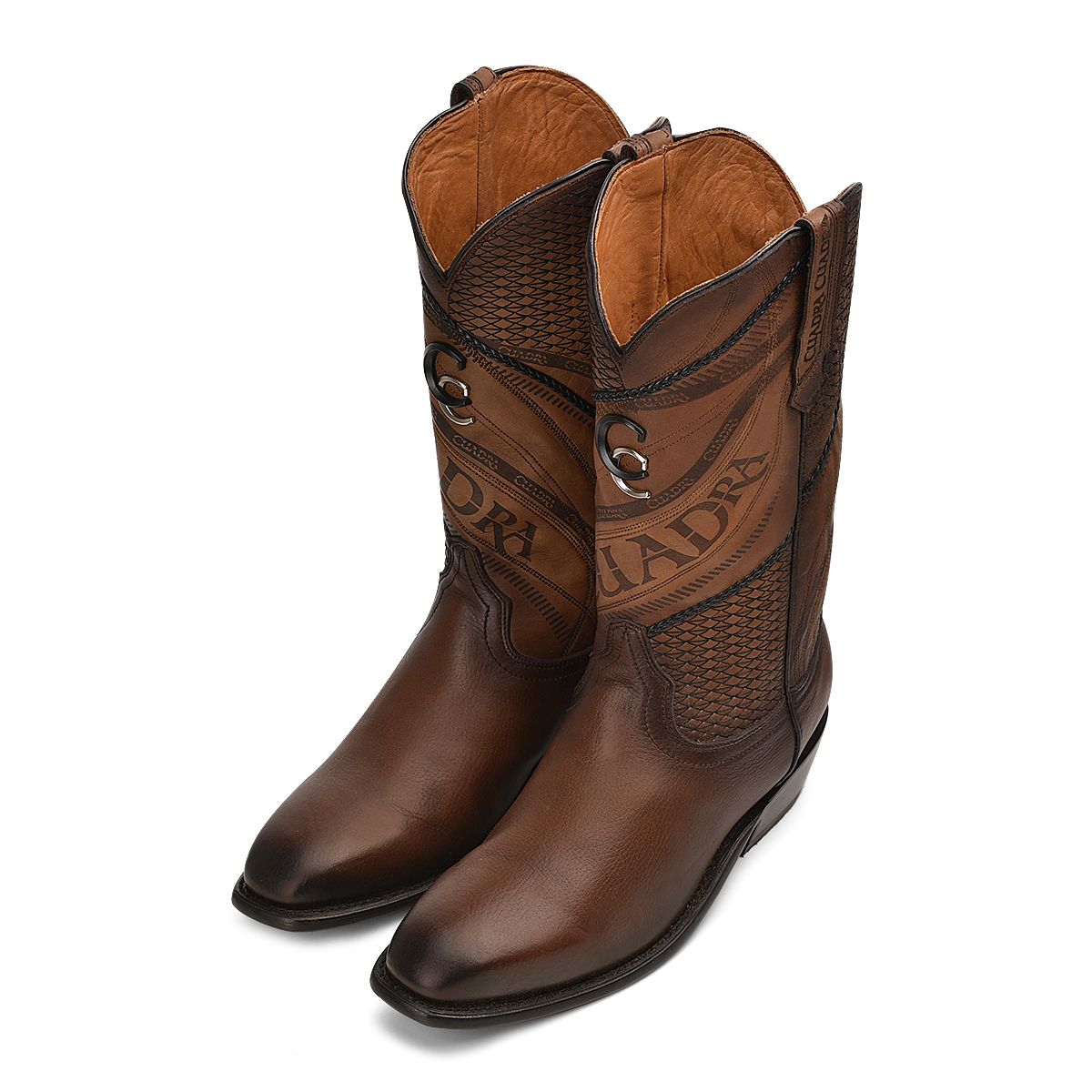 Men's Cuadra Brown Casual Fashion Cowboy Leather Boots - Comfortable & Stylish for Western Wear, Rodeo, and Everyday Outfits