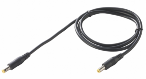 2-Pack 2.1mm to 2.1mm DC Power Cables 0.5m (1.6ft) - Short Power Cord for CCTV Cameras, LED Strips, Routers & Electronics - Durable Copper Wire for Stable Connection