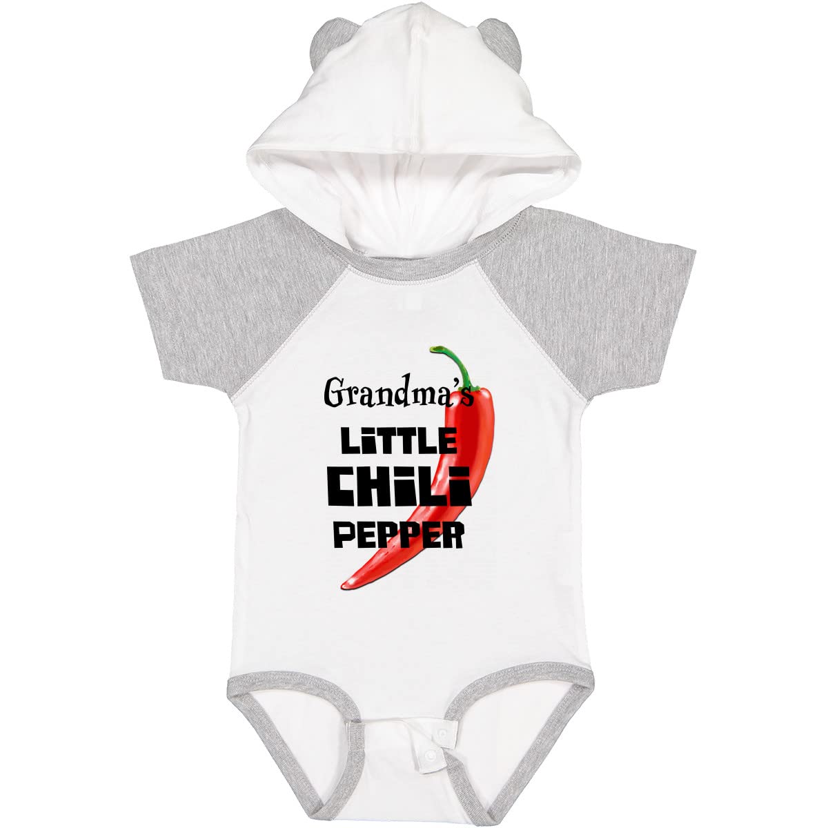 Adorable Grandma's Little Chili Pepper Baby Bodysuit - Cute Infant Onesie for Grandparents Gifts, Baby Showers & Family Photos | Soft Cotton Unisex Romper